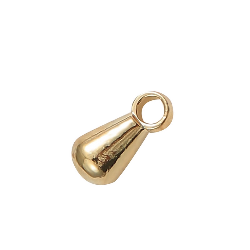 Set 20 đuôi dây nối dài hình giọt nước bằng đồng mạ vàng 18k dùng làm trang sức diy