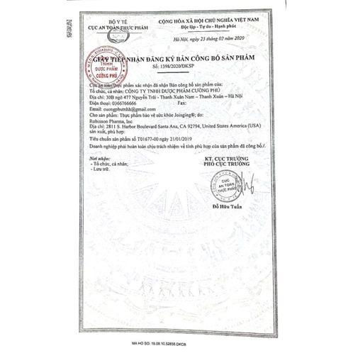 Joinging lọ 60 viên  - Ngăn ngừa nguy cơ thoái hóa khớp