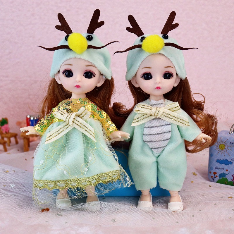 Set 2 Búp Bê Barbie 17cm Dễ Thương Xinh Xắn
