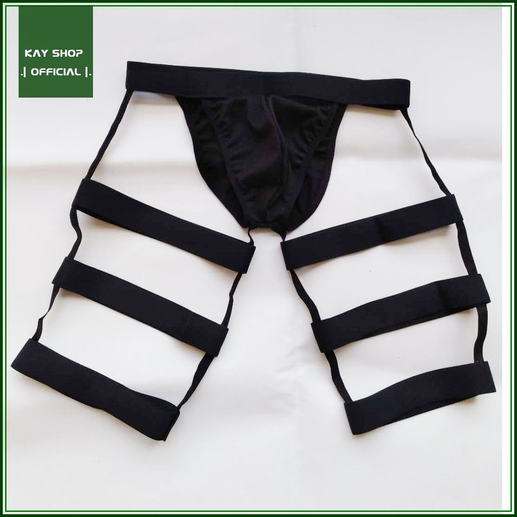 [ĐỘC LẠ SEXY] Set đai ngực sexy và quần lót dây nam giới gợi cảm - Combo siêu hot quyến rũ tôn cơ thể (Mua deal kèm vớ)