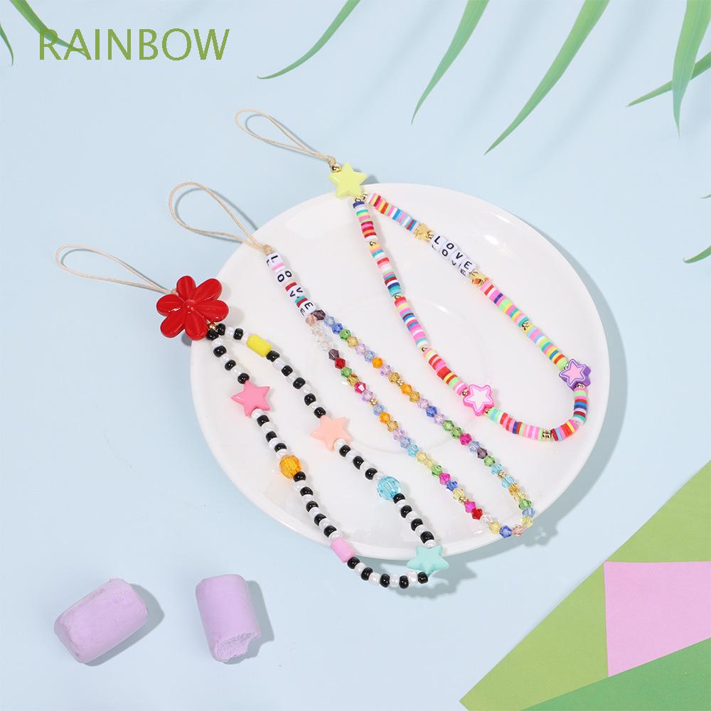 Dây Đeo Điện Thoại Đính Hạt Màu Sắc Cầu Vồng | BigBuy360 - bigbuy360.vn