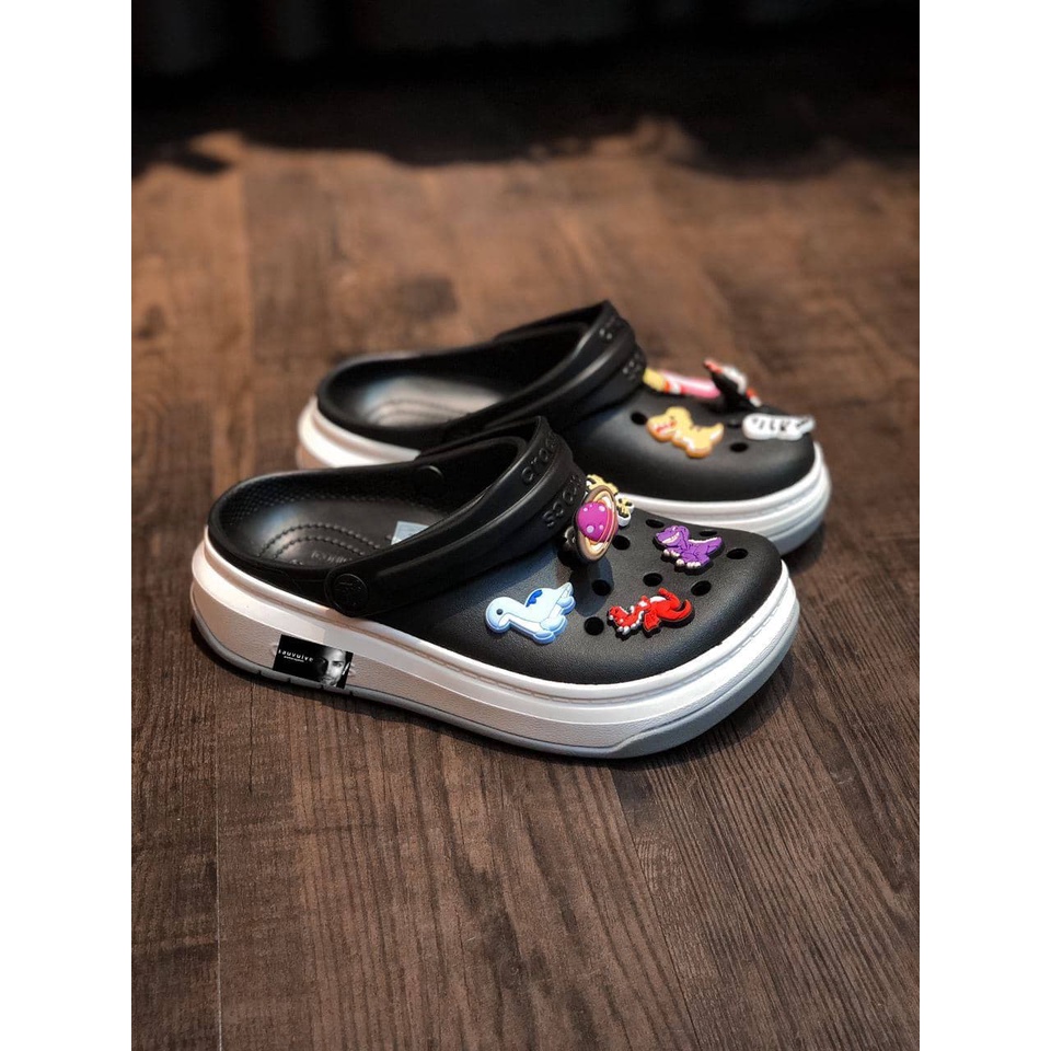 Dép Cross Nam Nữ Band Full Force Chính Hãng, Sục retro , đế mới thêm viền chống trơn , nhựa nguyên đôi đi mưa | BigBuy360 - bigbuy360.vn