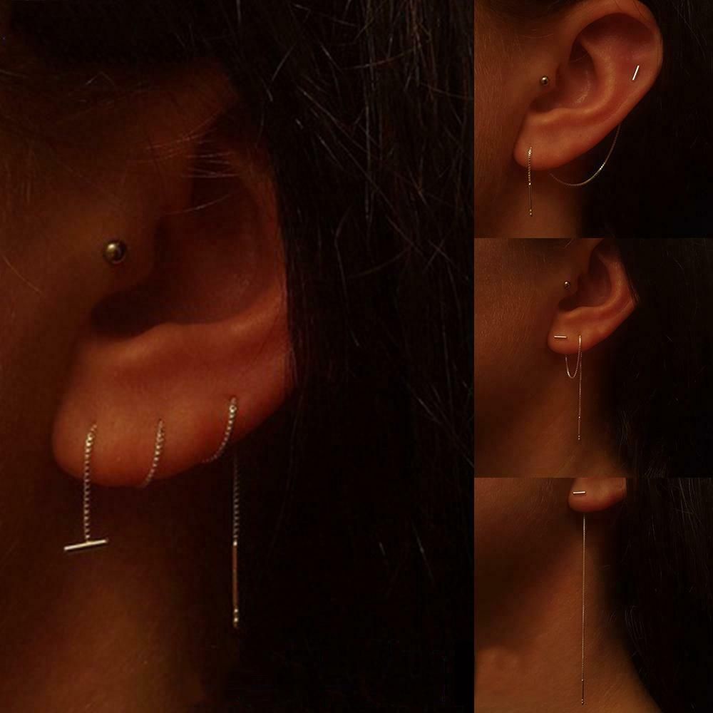 1 đôi bông tai dáng dài tua rua phong cách gothic thời trang cho nữ