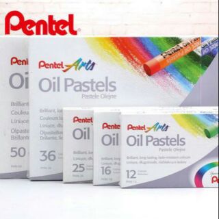 Màu sáp dầu pentel loại xịn 12 màu, 16 màu, 25 màu, 36 màu, 50 màu