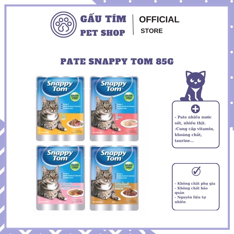 pate SNAPPY TOM 85gr