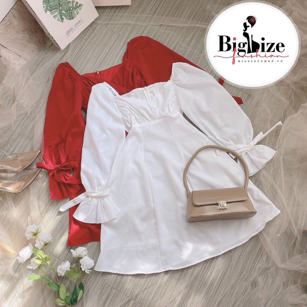 [Mã FATHANG5 giảm 10K đơn 50K] (50-90kg) ĐẦM TAY NƠ DÀI BIGSIZE-THÍCH HỢP ĐI CHƠI ĐI TIỆC-CHE KHUYẾT ĐIỂM TỐT