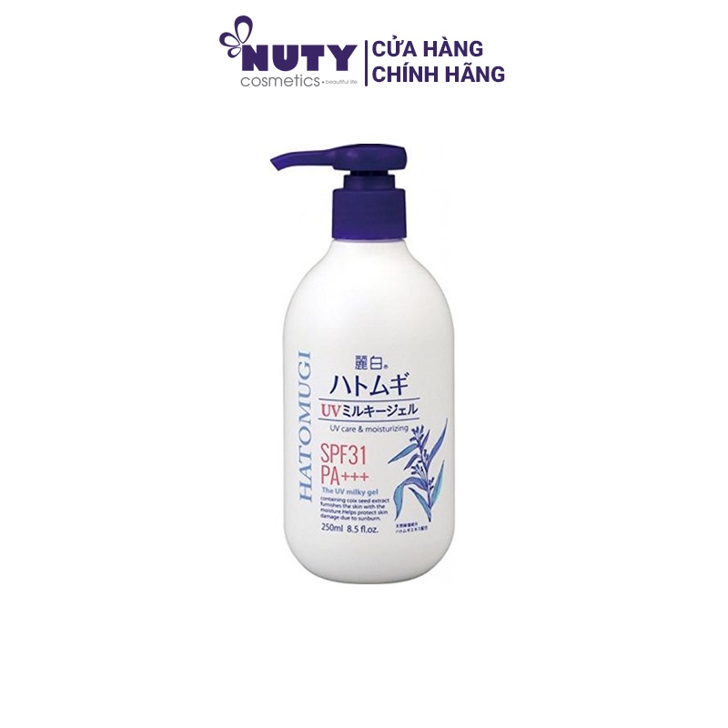 Sữa Dưỡng Thể Hatomugi UV Milky Gel SPF31 PA+++ (250ml)