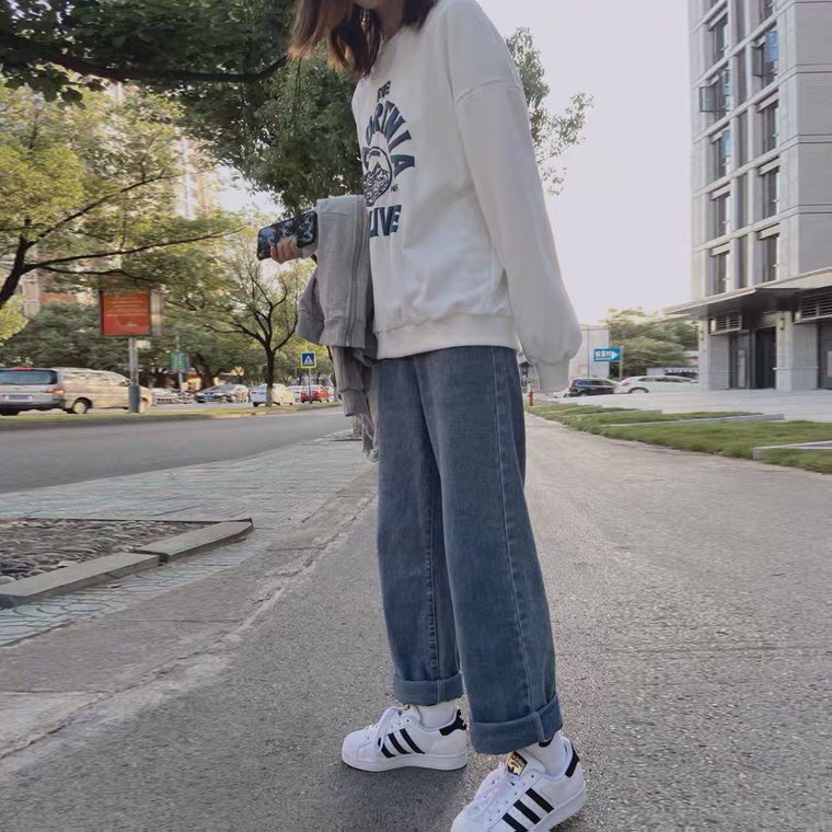 Quần baggy nam jean ống suông rộng dáng đứng vải bò jeans cao cấp top xu hướng 2022 | BigBuy360 - bigbuy360.vn