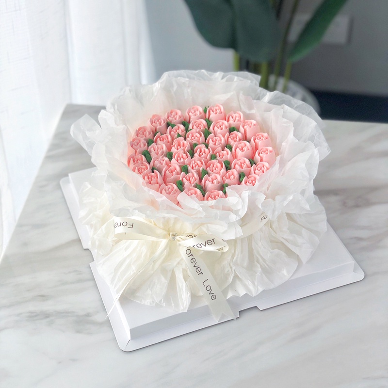 Set 40 Giấy Gói Bánh Trong Suốt Kích Thước 50X70Cm Dùng Trang Trí Độc Đáo