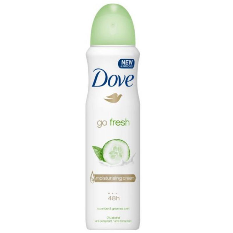 Xịt Khử Mùi Dove Go Fresh 48H 150ml