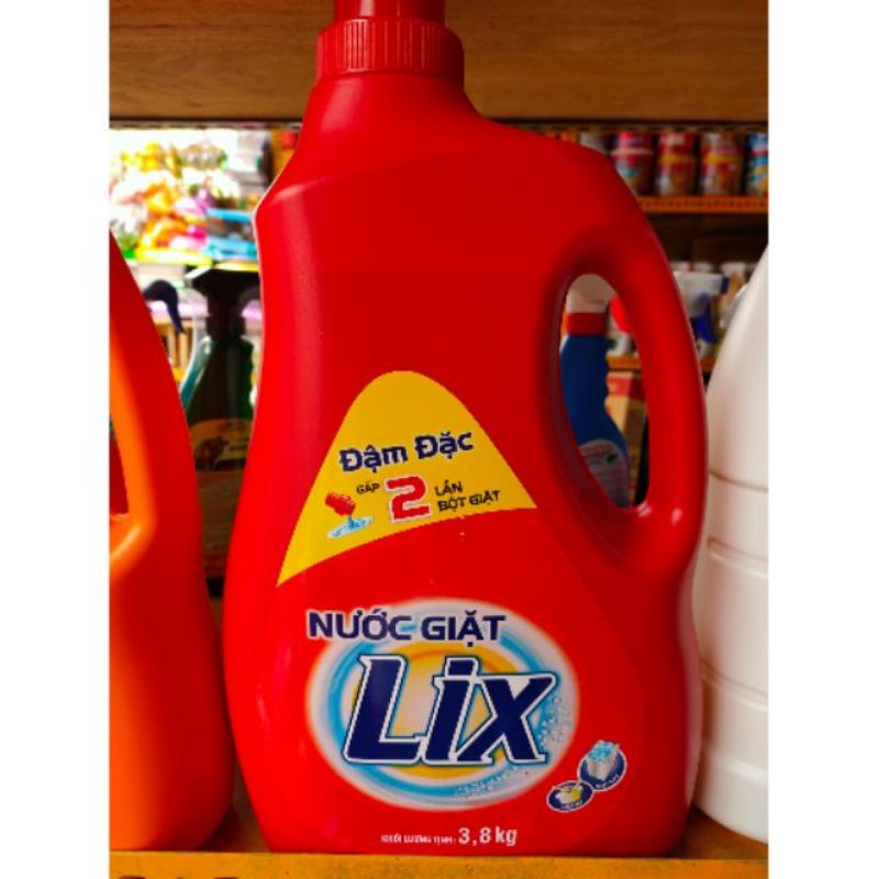 Nước giặt Lix đậm đặc 3.6kg tẩy sạch mọi vết bẩn quần áo