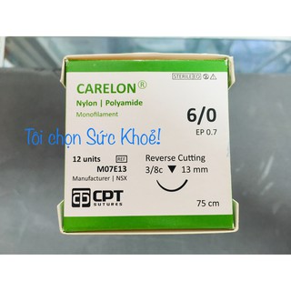 Chỉ phẫu thuật Carelon 6/0 Hộp 12vỉ