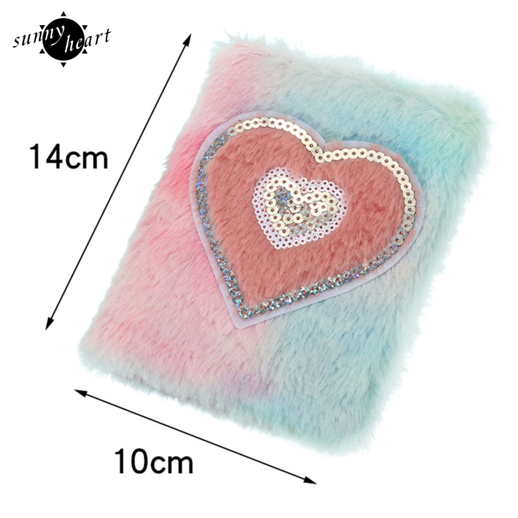 Sunnyheart Sổ Tay Ghi Chú Nhật Ký Lập Kế Hoạch Hàng Tuần Bằng Lông Nhung Lâu Trôi Không Có Mực