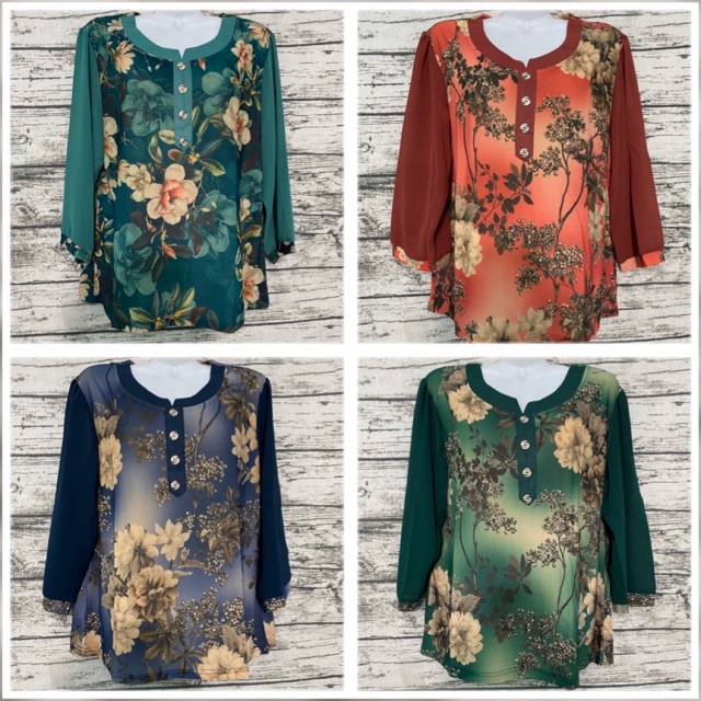 Áo thun trung niên tay voan