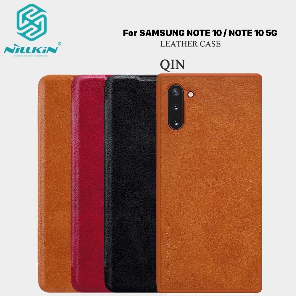 BAO DA SAMSUNG NOTE 10 VÀ NOTE 10 5G NILLKIN QIN CHÍNH HÃNG [FLASH SALE] HÀNG CHUẨN