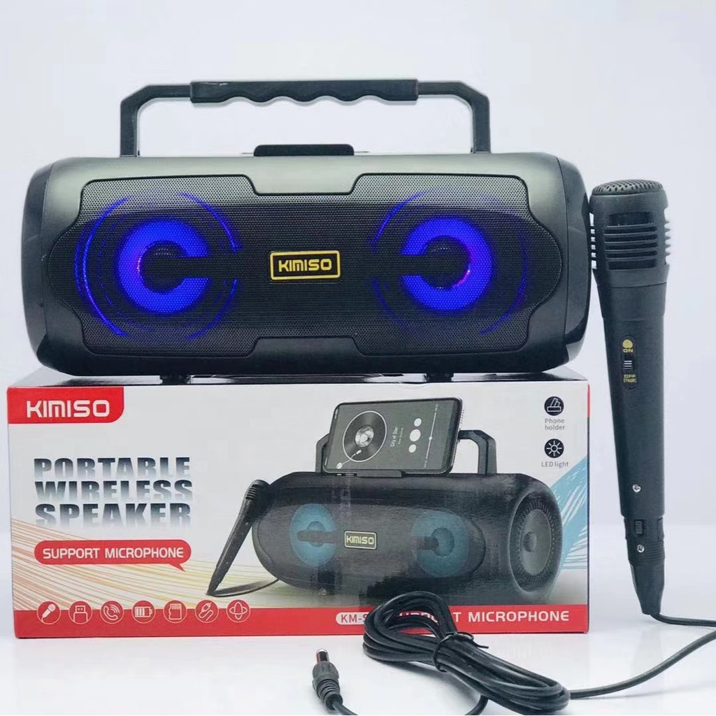 Loa karaoke bluetooth Kimiso KM-S6 có kèm mic