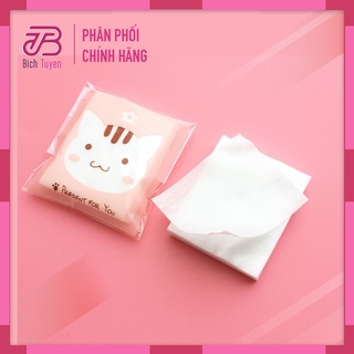 Bông Tẩy Trang Mỏng Nhẹ Lotion Mask 25 miếng - Bông Tẩy Trang Mini Nhỏ Gọn Bỏ Túi - Bông Tẩy Trang du lịch nhỏ xinh