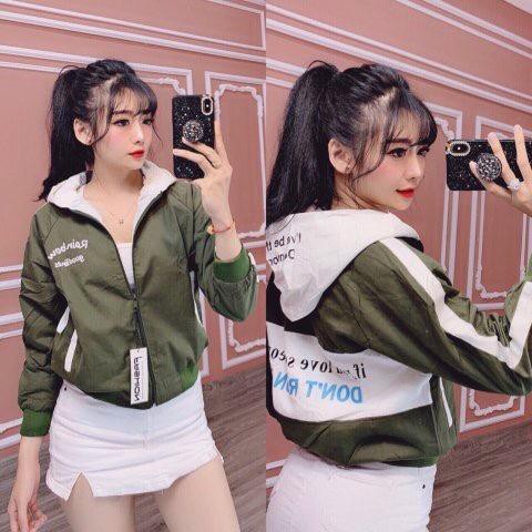 Áo Khoác Dù Nữ Cao Cấp In Chữ MS006 - Thời Trang Áo Khoác Hot Nhất Q_boutique | BigBuy360 - bigbuy360.vn