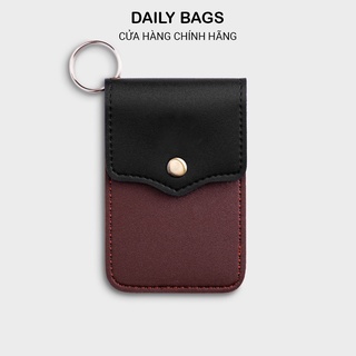 Móc khóa ví da cao cấp cầm tay đựng tiền, thẻ ngân hàng, vé gửi xe, bảng tên - VIVA - DAILY BAGS