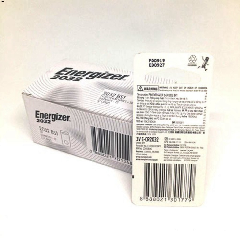 Pin CR2032 Energizer vỉ 1 viên