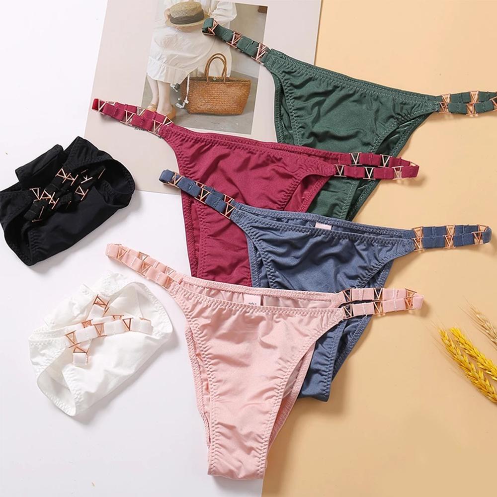 Quần Lót Lọt Khe WMES15H Eo Co Giãn Và Kim Loại Quyến Rũ Thích Hợp Đi Hộp Đêm Cho Nữ