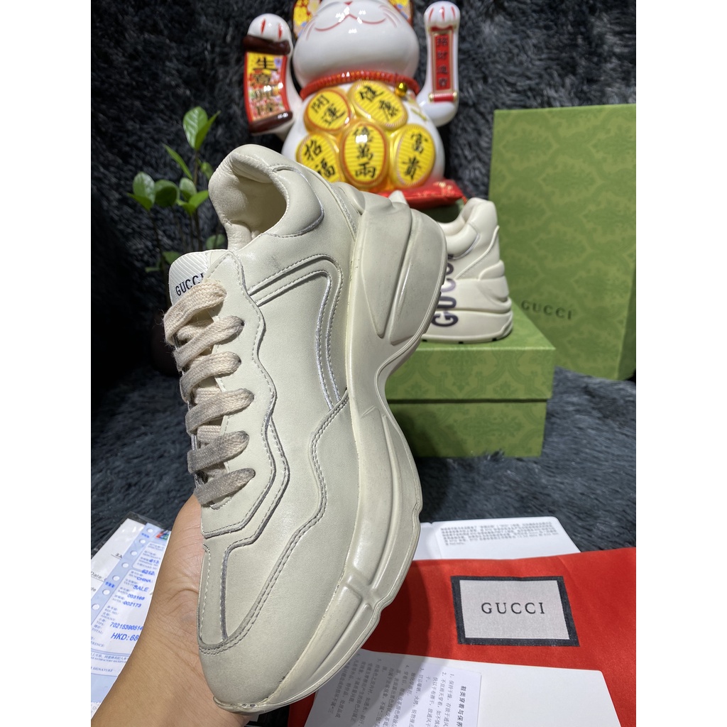 [Full box+bill] Giày Sneaker Gucccii môi  bản bẩn hàng SC full box bill và hộp bảo vệ