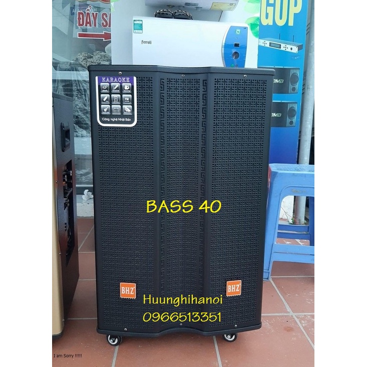 Loa kéo di động karaoke công suất lớn hát cực hay, giá rẻ, kèm micro kim loại không dây UHF, kết nối tivi