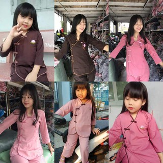 Set đồ lam đi chùa mẹ và bé