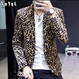 Áo vest hoạ tiết hổ báo
