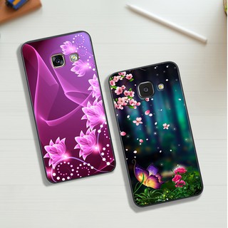 Ốp SAMSUNG GALAXY A3-A5 A7-2016-2017 in hình GẤU HOA LÁ