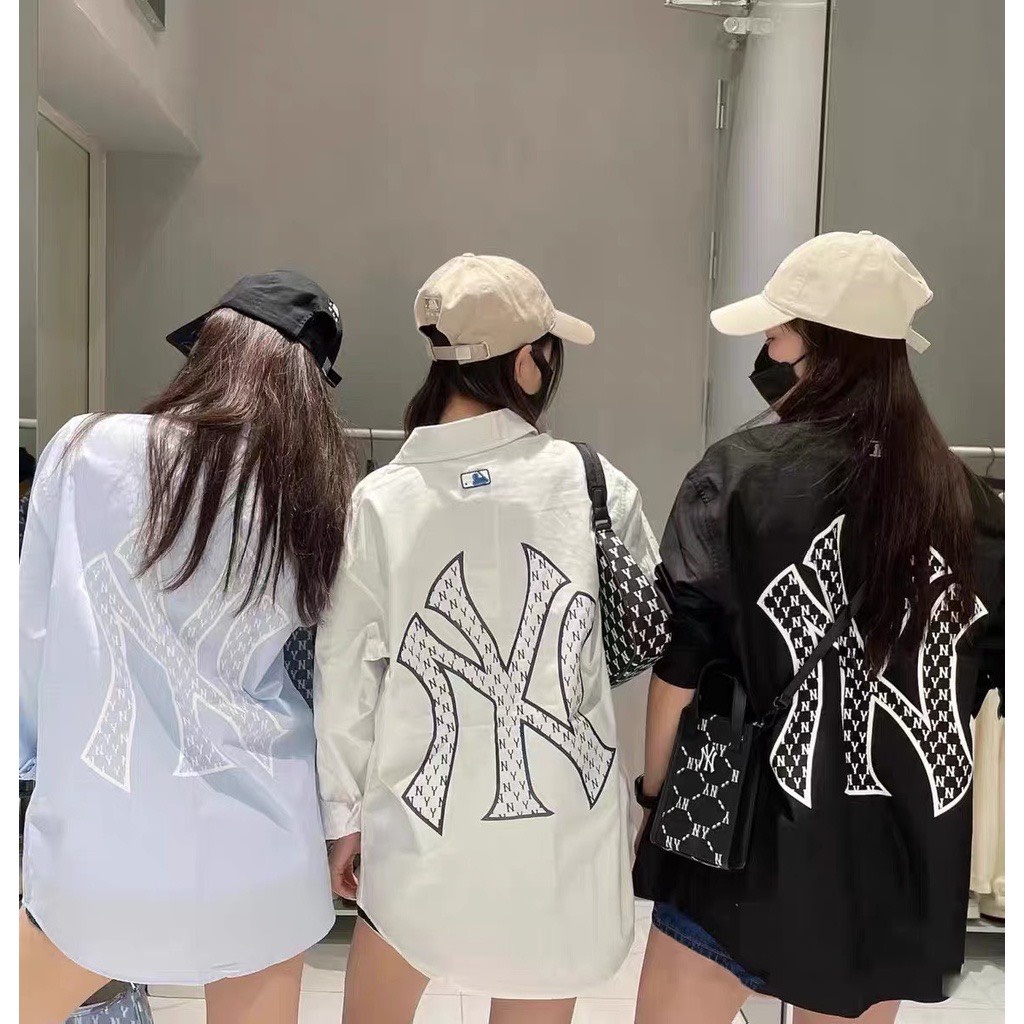 Áo Sơ Mi MLB Classic Monogram Big Logo Shirt NY Yankees