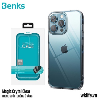 Ốp iPhone Trong Suốt Benks Crystal Clear Chống Ố Vàng Viền Dẻo Chống Sốc thumbnail