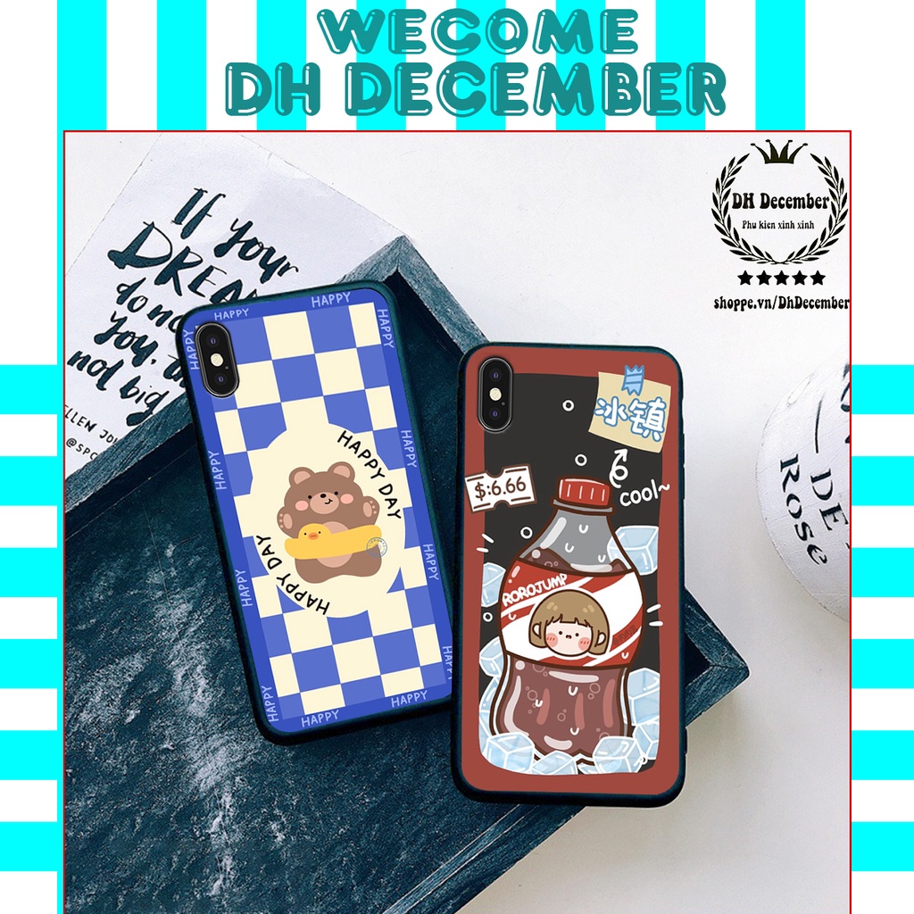 Ốp lưng IPHONE X / XS / XS MAX  in hình 3D gấu mới nhất - sang - chảnh - ĐẸP- BỀN