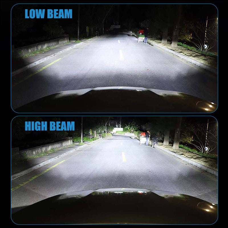 Đèn pha LED H4 LED H7 48W LYMOYO ánh sáng trắng 6000K COB H1 H3 H11 9012 9005 9006 mini cho xe hơi
