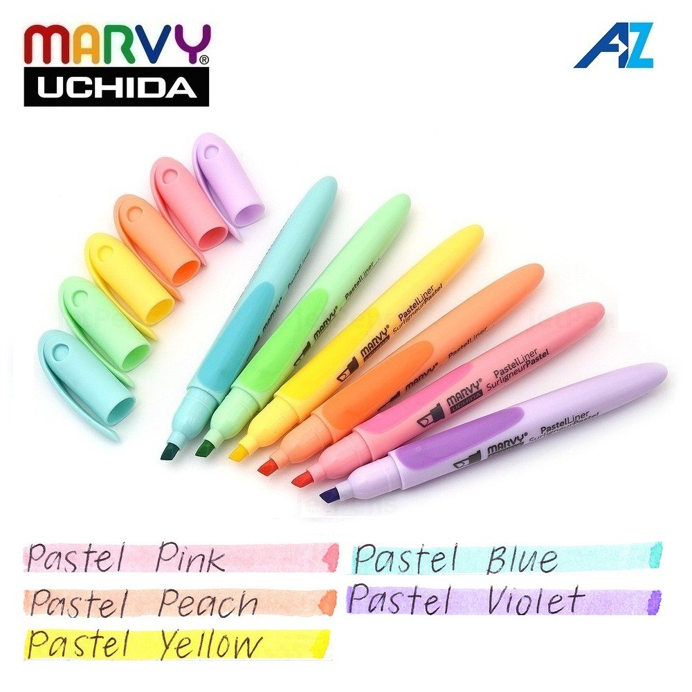 Bút đánh dấu Highlight Marvy Tone Màu Pastel