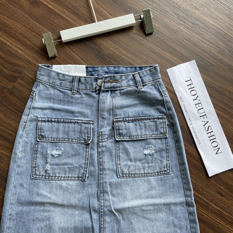 Quần Giả Váy denim Lưng Cao Dáng Ôm, Quần Short Jean bò ngắn mẫu mới nhất năm 2022 Thời Trang Hàn Quốc Quyến Rũ Cho Nữ