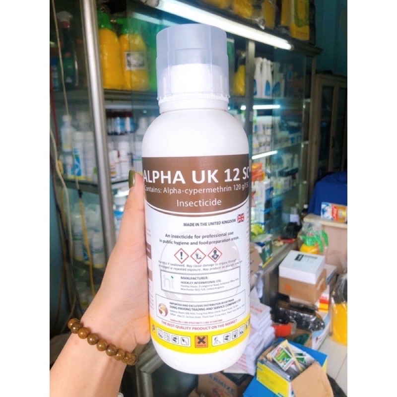 Thuốc diệt côn trùng nhập khẩu Anh quốc alpha uk 12sc Không mùi chai 1000ml