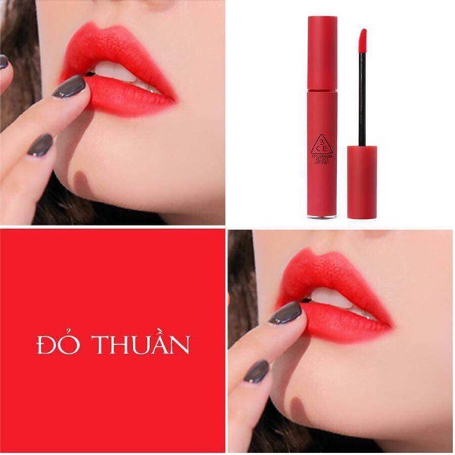 Son lỳ 3CE  màu đỏ thuần