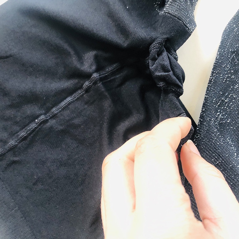 DUNEA Quần Tất Lụa Mỏng Phối Ren Họa Tiết Chấm Bi Xinh Xắn Cho Nữ