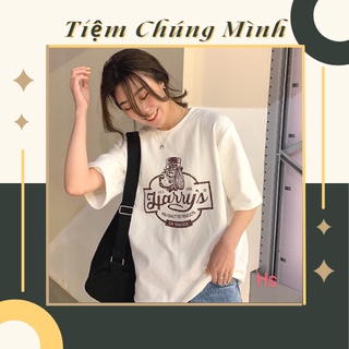 Áo phông hình cún unisex freesize < 70kg