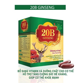 Viên uống sâm nhung linh chi 20B Ginseng Extract