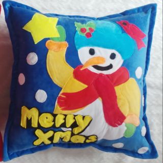 Gối tựa lưng handmade người tuyết đón giáng sinh