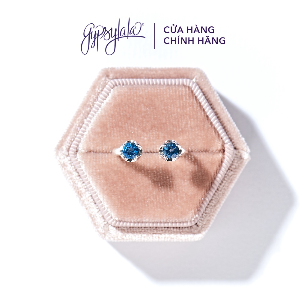 Nhẫn Bạc 925 Hai Viên Đá Topaz Thiên Nhiên SP005100 Gypsy.lala