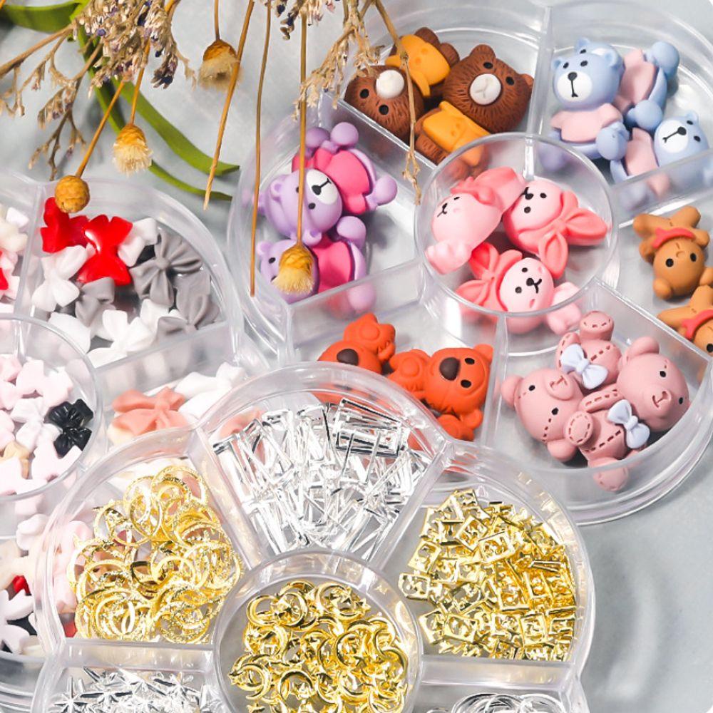 Hộp Phụ Kiện Trang Trí Móng Nghệ Thuật Họa Tiết Vỏ Sò Lấp Lánh Dễ Thương|Phụ Kiện Làm Móng Nghệ Thuật