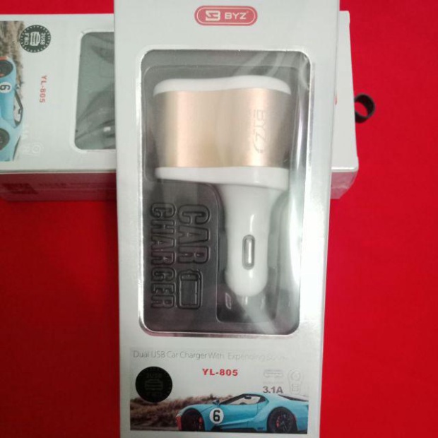 Cốc Sạc ô tô,tẩu sạc 2 cổng sạc trên ô tô YL-805 MSP 021