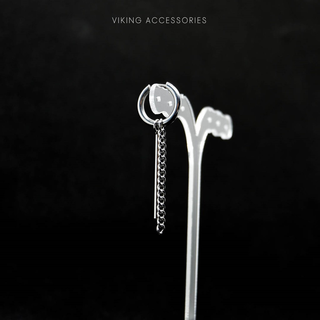 Khuyên Tai Nam Nữ Thép Y Tế Không Gỉ Charm Chiếc Gậy Cá Tính