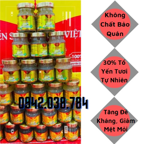 Tổ Yến Chưng Hạt Sen, Yến Sào Hoàng Việt Hàng Chính Hãng Nha Trang Khánh Hòa 30% Yến Tươi KHÔNG CHẤT BẢO QUẢN