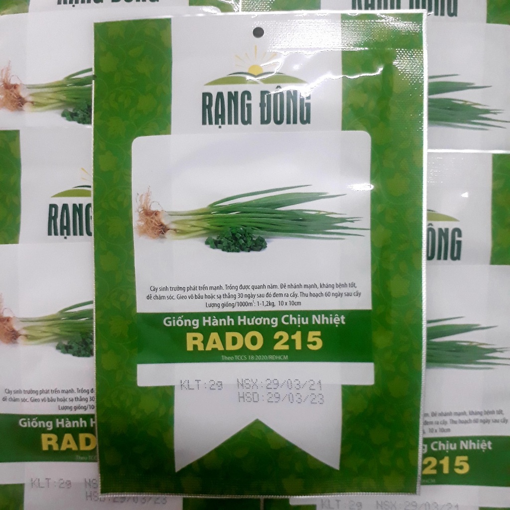 [Seeds] Hạt giống Hành Hương chịu nhiệt, đóng gói 2gr