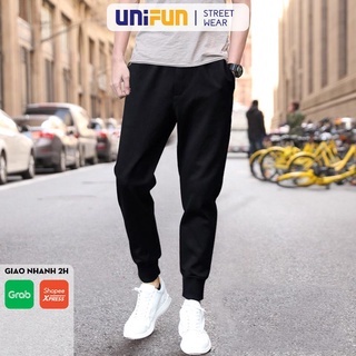 Quần Jogger nam UNIFUN mã KCG Quần thể thao nam thun trơn hàn quốc co giãn trẻ trung năng động