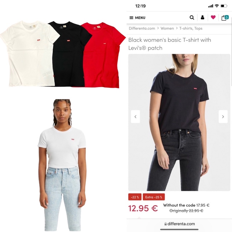 Áo thun levis thêu logo xịn vnxk